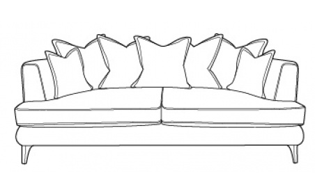 Cancun Sofa - Love Chair (Pillow Back)